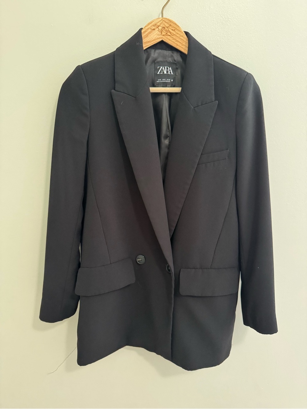 Zara Black Longline Blazer